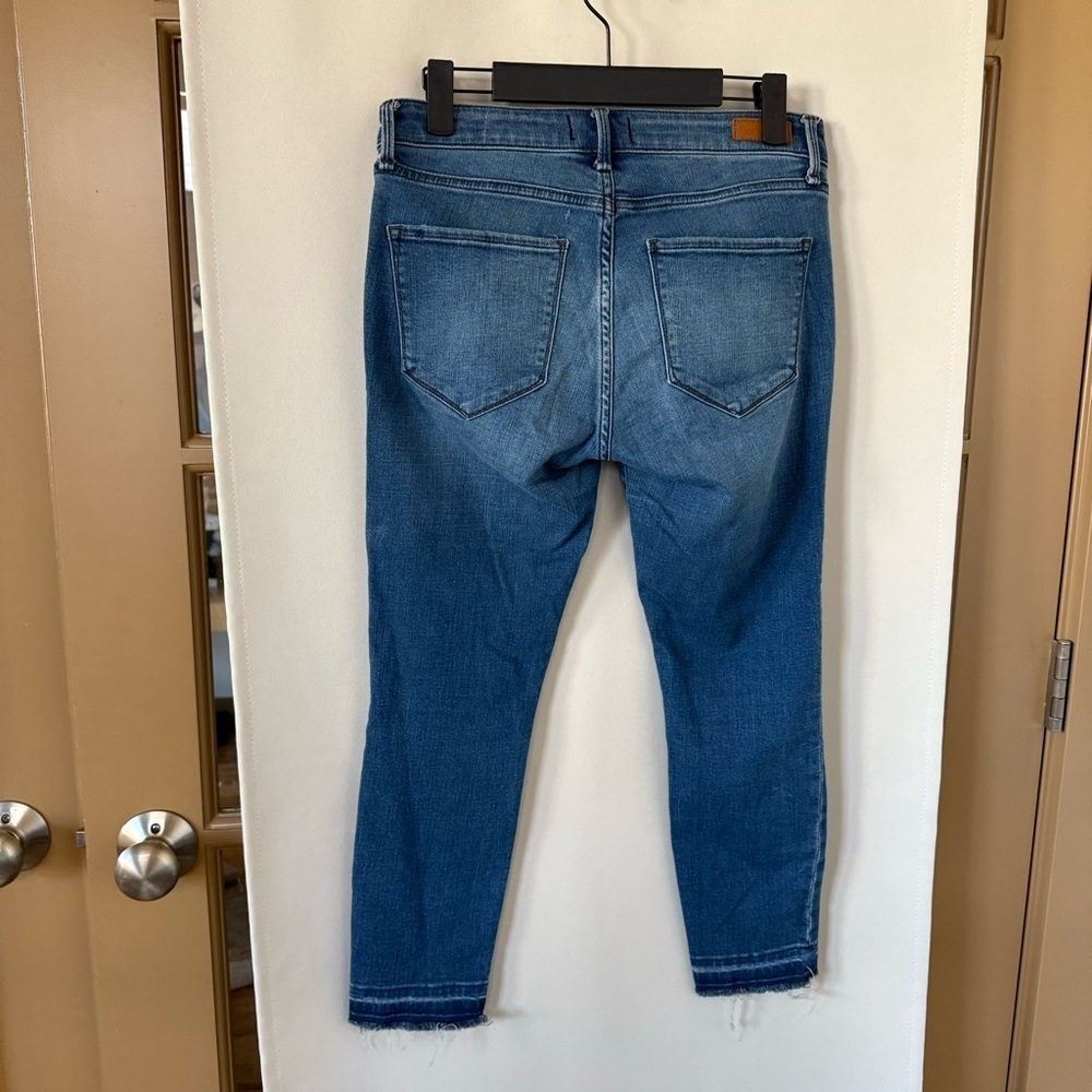 Abercrombie & Fitch Women's 26/2S Short Blue Harper Ankle‎ Raw Hem Skinny Jean - Picture 5 of 10